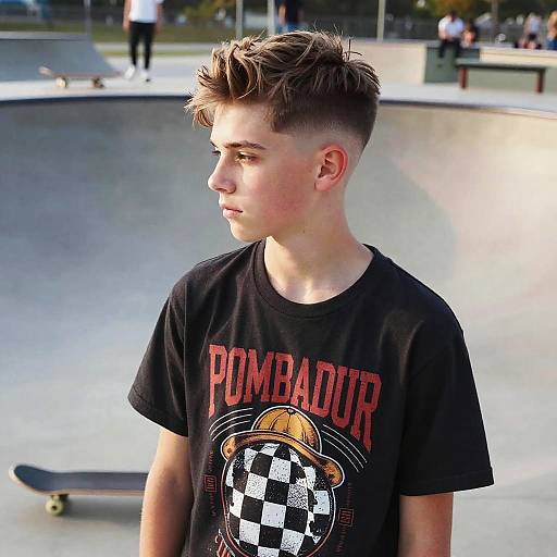 Pompadour Fade Teen Style
