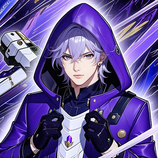 Illustration of Moze (honkai: star rail), honkai (series) in the style of Buran buta