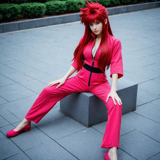 Vibrant Kurama Cosplay Costume Design