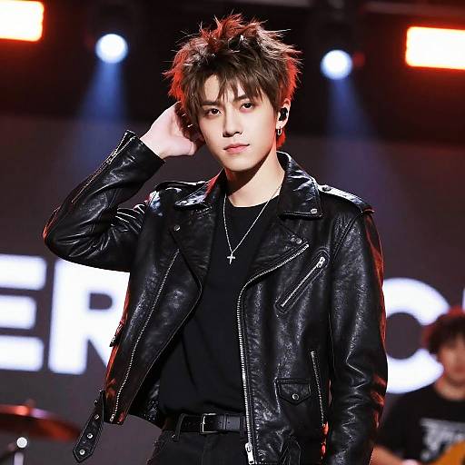 Teen Rocker on Concert Stage