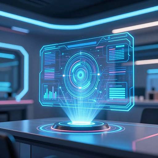 Futuristic Holographic 3D Intercom