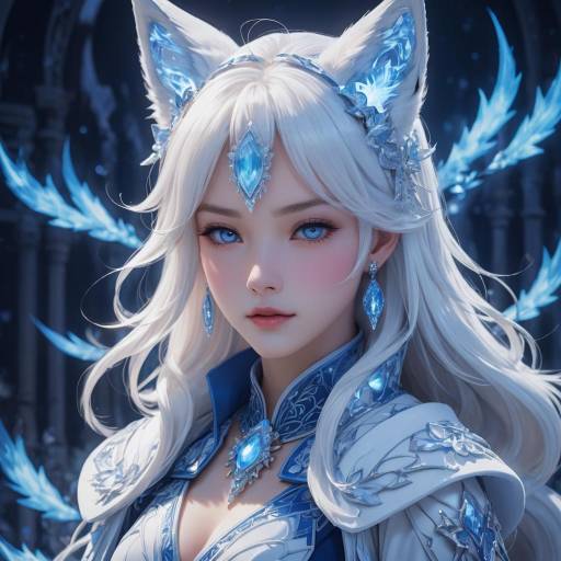 Elegant Fantasy Anime Character Art