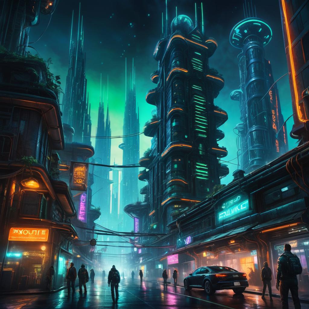 Biopunk Dystopia: Neon-City Survival