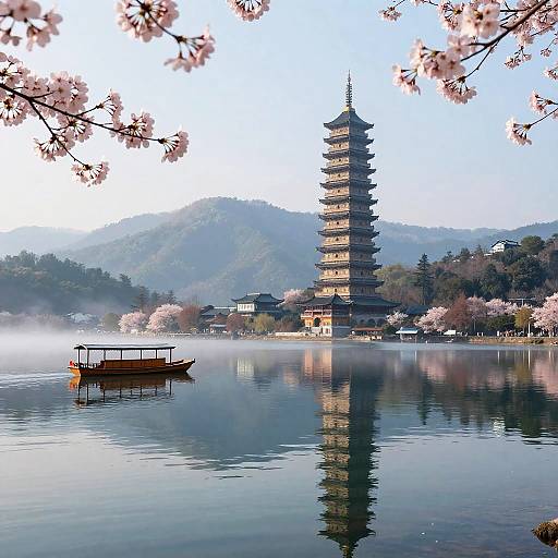 Sun Moon Lake Scenic Morning View