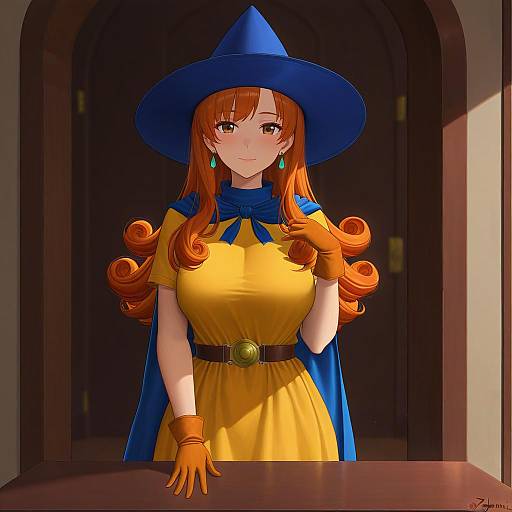 Illustration of Alena (dq4), dragon quest in the style of Zaphn