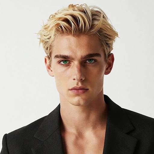 Swedish Male Model Avant-Garde Portrait