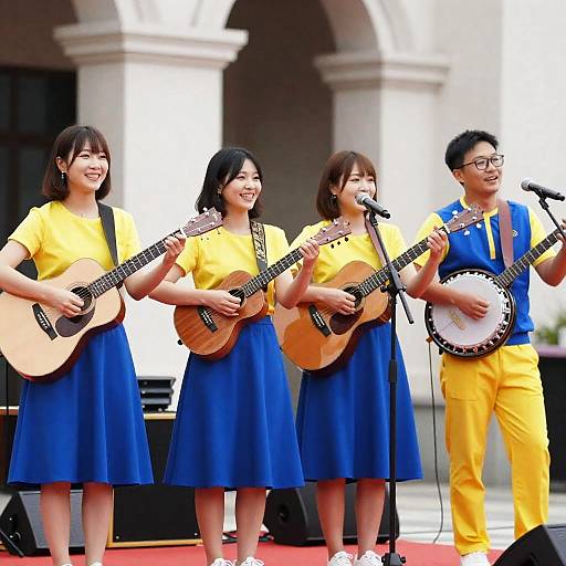 Vibrant Performance by Four Musicians