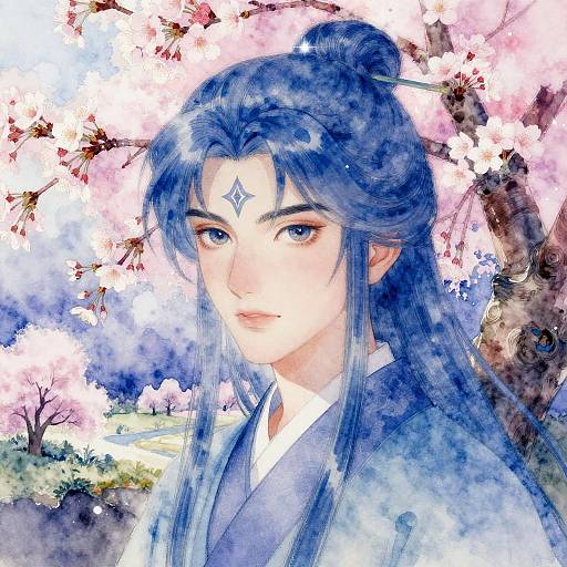 Zephyr the Wanderer in Cherry Blossom