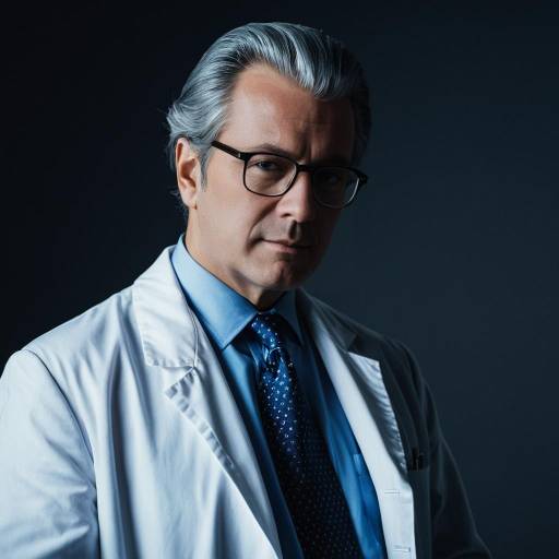 Middle-Aged Scientist in White Lab Coat