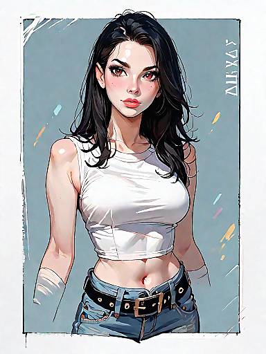 Stylish Woman in Casual Chic Outfit