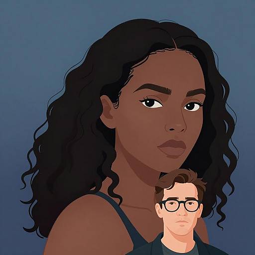 Contrast of Expressions in Digital Art