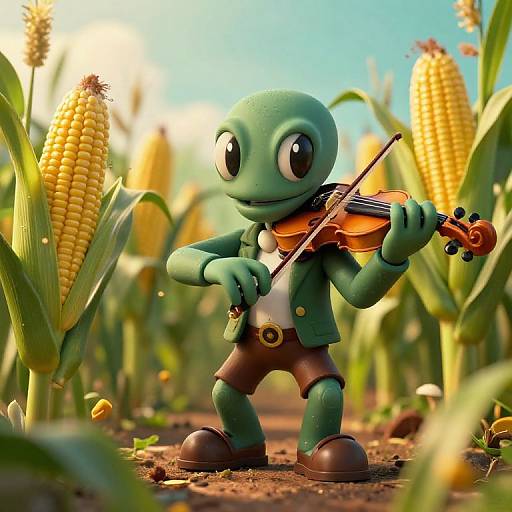 Plants vs Zombies Corn Violinist Design