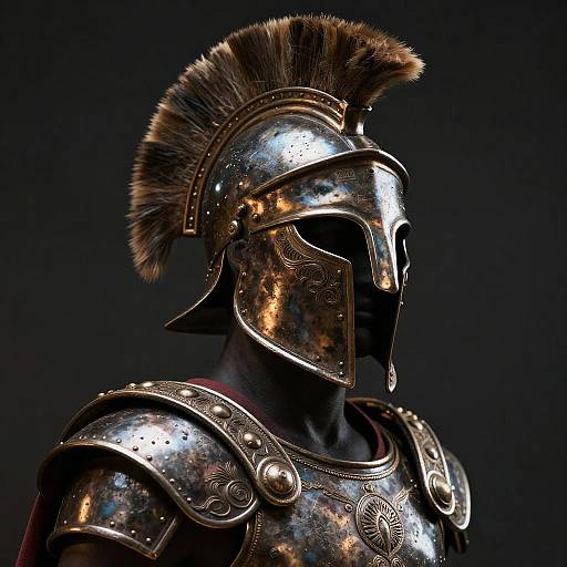 Ancient Roman Retiarius Gladiator Helmet