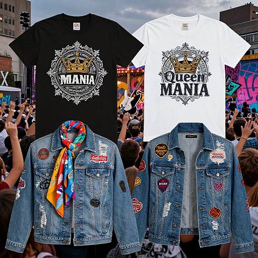 Photograph of two denim jackets with 