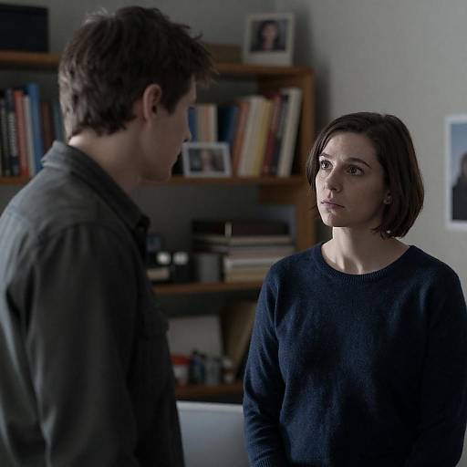 Intimate Moment in a Cluttered Room