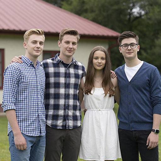 Outdoor Portrait of Young Adults