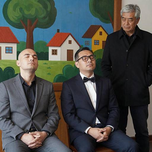 Intimate Portrait of Two Middle-Aged Men