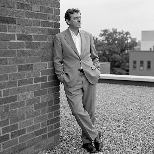 Black and White Portrait of a Man