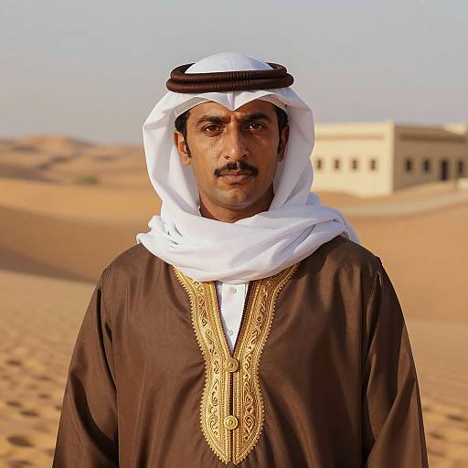 Elegant Arabian Nights Men's Portrait