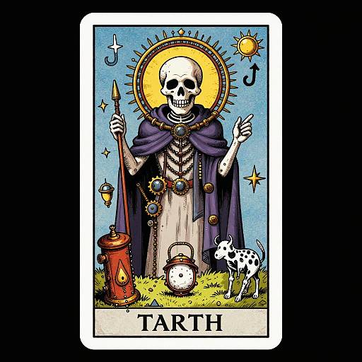 Psychedelic Steampunk Death Tarot