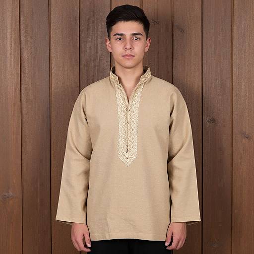 Young Man in Sustainable Chore Jacket