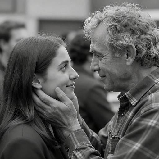 Intimate Black-and-White Portrait of Connection