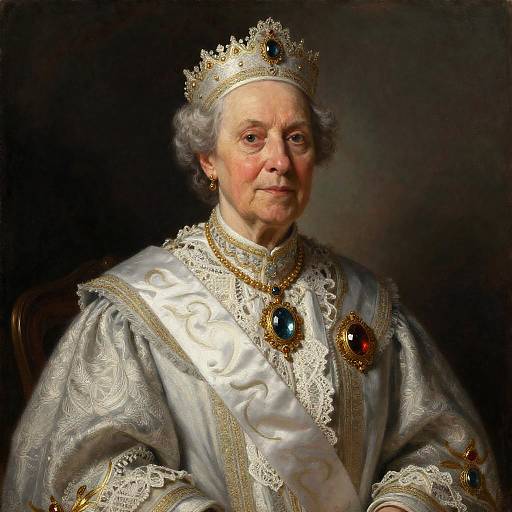 Dignified Intersex Elder Statesperson Portrait