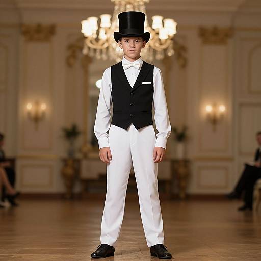 Elegant Ballroom Male Costume Portrait