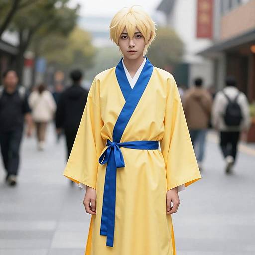 Phineas Cosplay in Yellow Robe