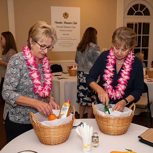 Hamden Woman's Club Auction Preparation