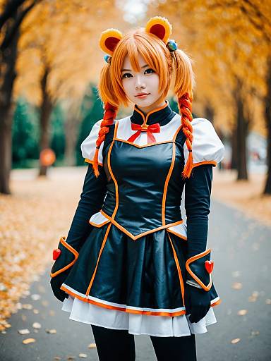 Lifestyle costume photo of Gummy (arknights). Cosplay clothes
