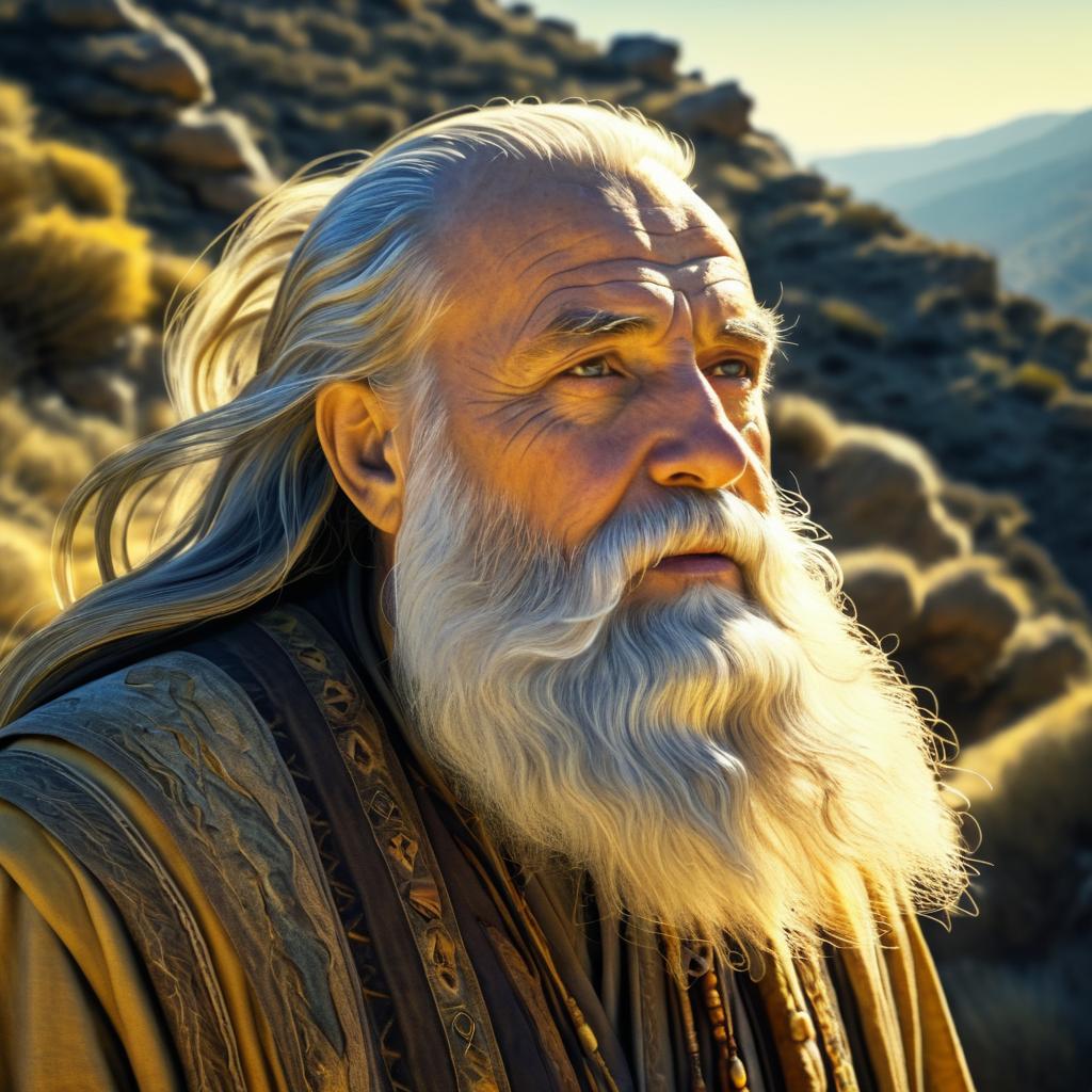 Cinematic Portrait of a Wise Elder