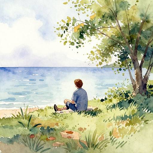 Watercolor Scenes of La Place Furstenberg