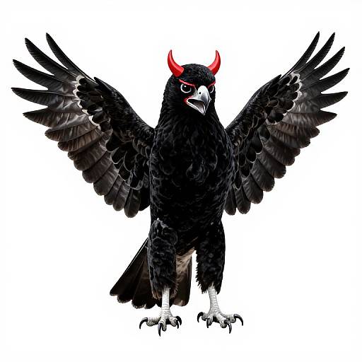 Hyper Realistic Velvet Hawk with Mask