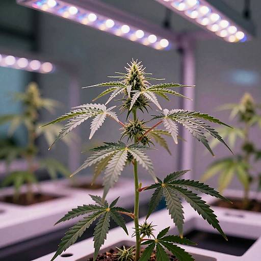 Futuristic Indoor Cannabis Garden