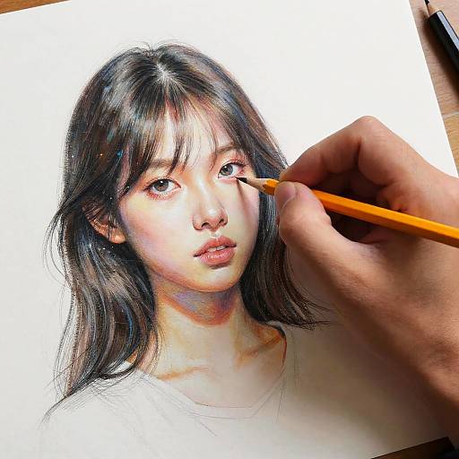 Hand Drawing Transforms into Digital Art