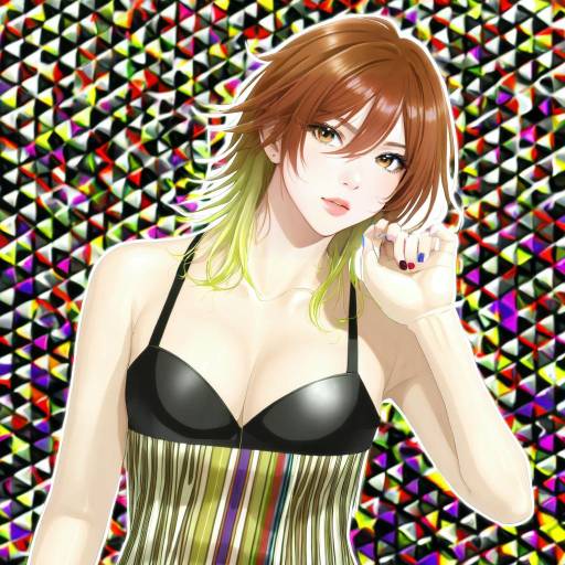 Illustration of Aketa mikoto, idolmaster in the style of Kibisake