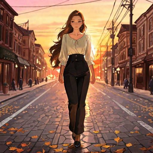Elegant Girl on Coastal Cliffside at Dawn