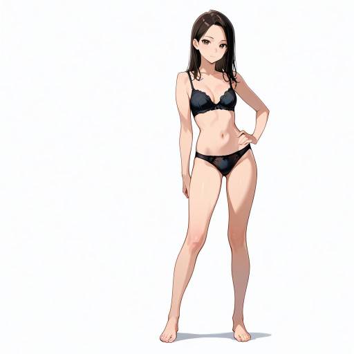 Confident Solo Woman in Underwear Confident Solo Woman in Underwear