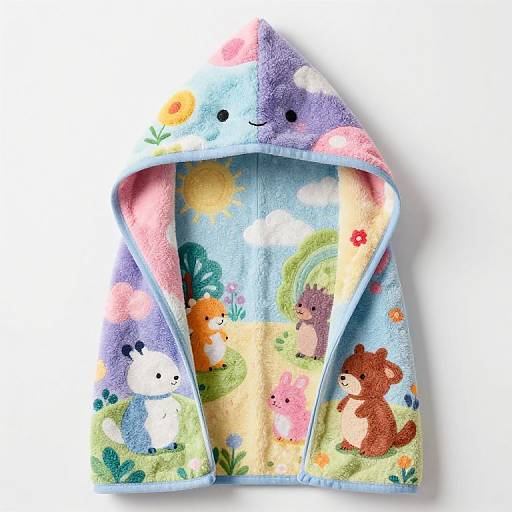 Whimsical Hooded Towel Dreamscape