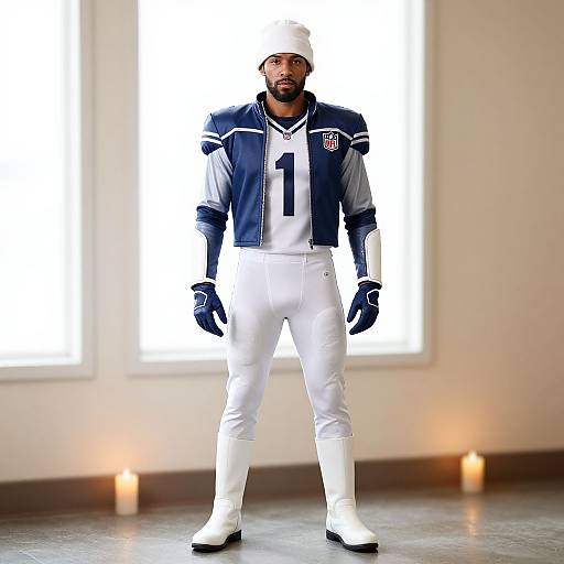 Male NFL Costume with Armor