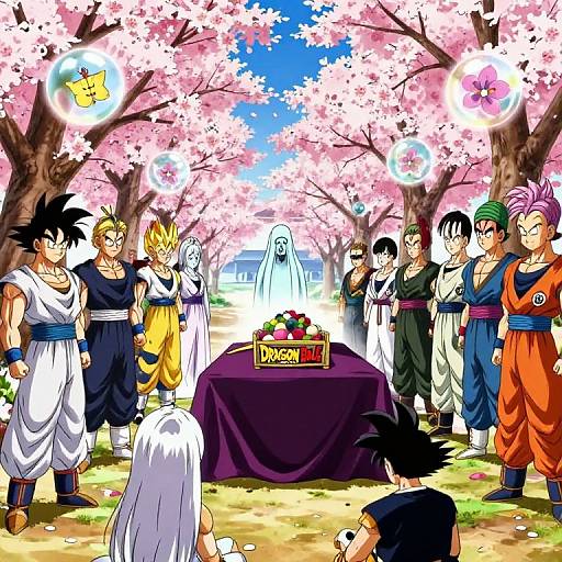 Epic Dragon Ball Cherry Blossom Funeral