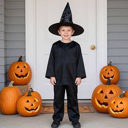 Easy Boys' Witch Costume Idea