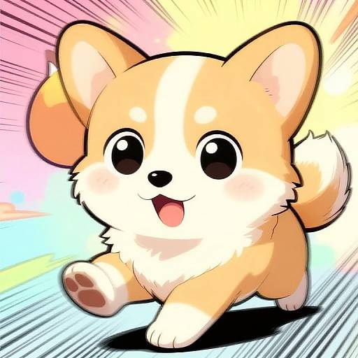 Cute Mangadog Character Concept