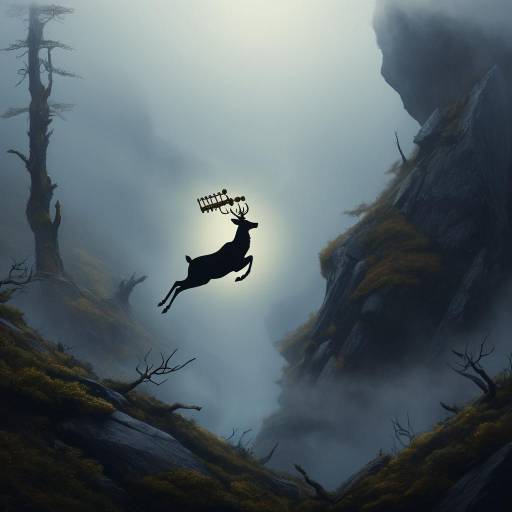 Magical Brass Instrument in Foggy Mountains Magical Brass Instrument in Foggy Mountains