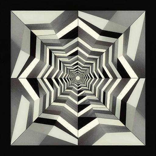 Escher-Inspired Infinity Mirror Art