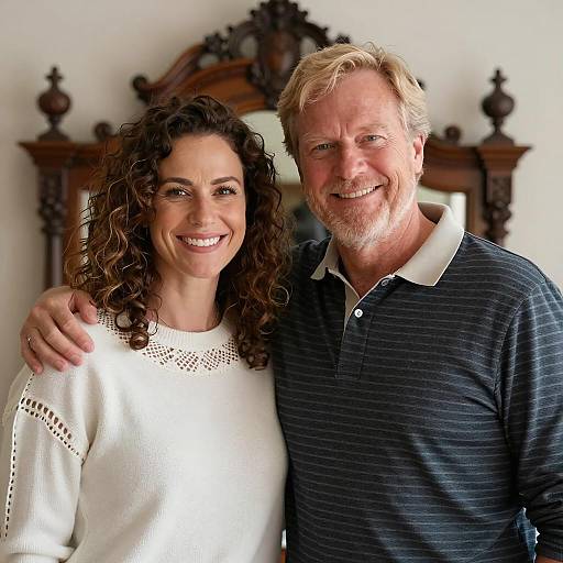 Affectionate Couple in Cozy Setting