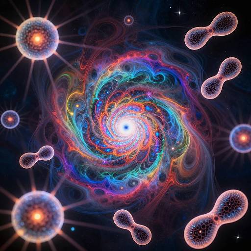 Surreal Quantum Nature Kaleidoscope