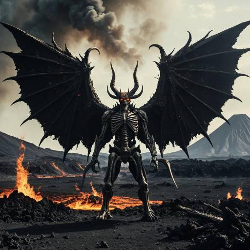 Apocalyptic Winged Demon in Desolation