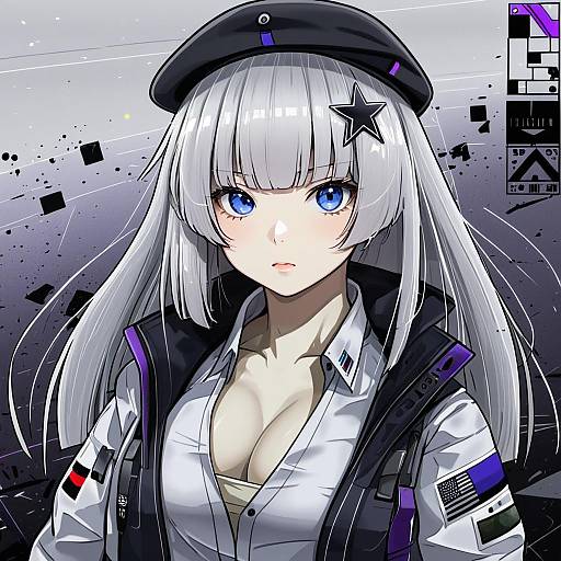 Illustration of Aa-12 (girls' frontline), girls' frontline in the style of Neko majin